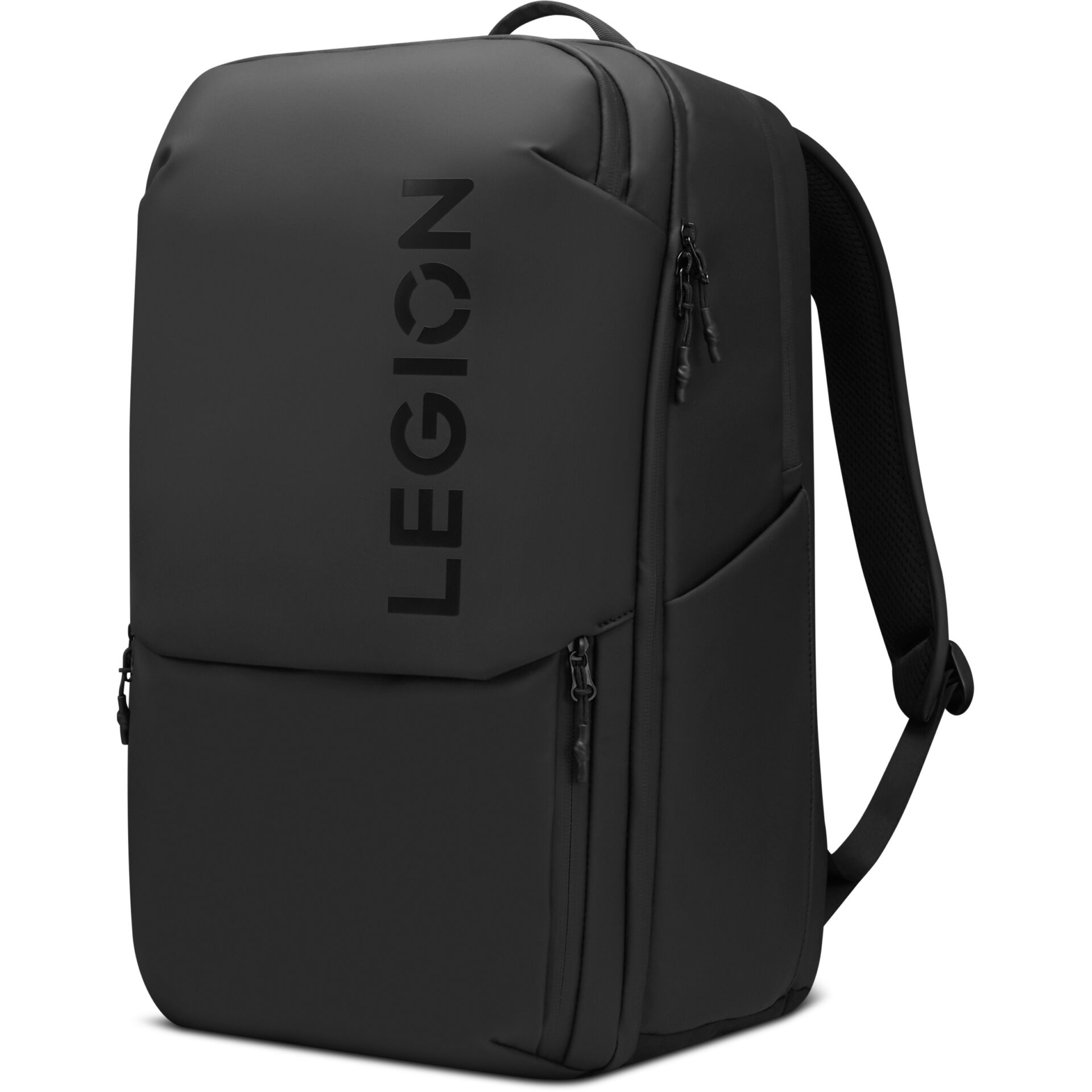 Rucksack, Schultertasche, Laptopfach, schwarz, gefütterte Schultergurte