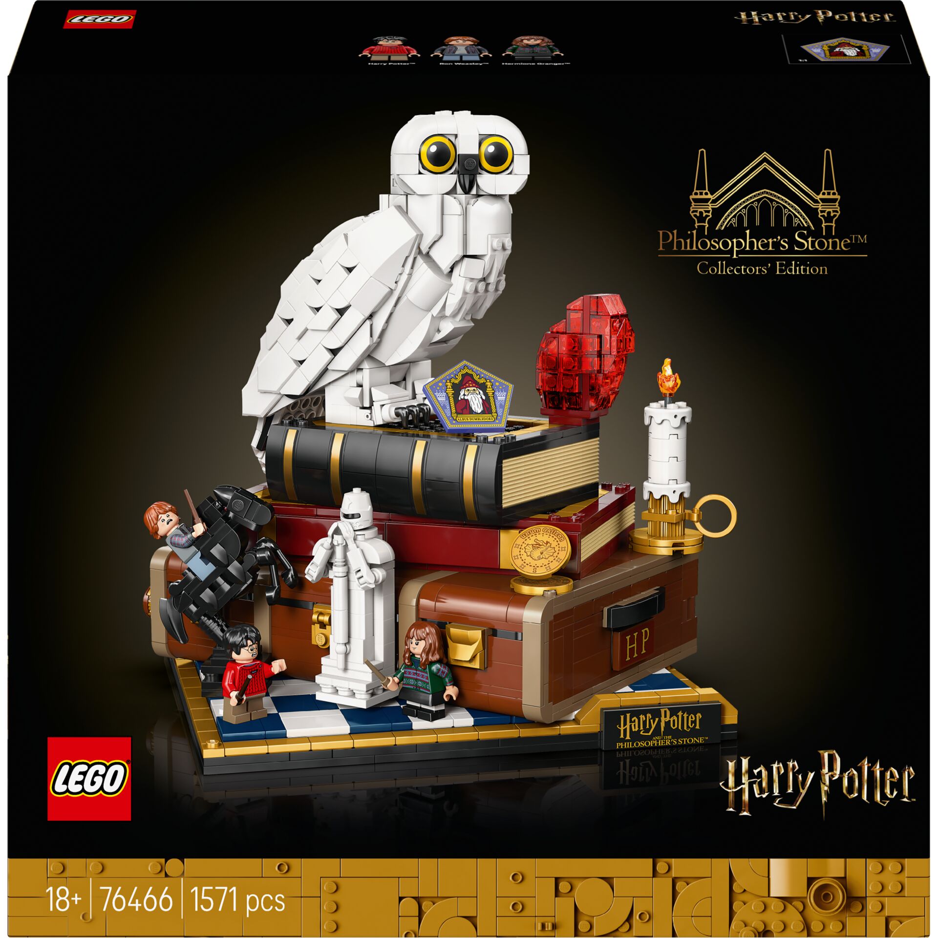 Eulenfigur, Philosopher's Stone, Harry Potter, Schatztruhe, Minifiguren