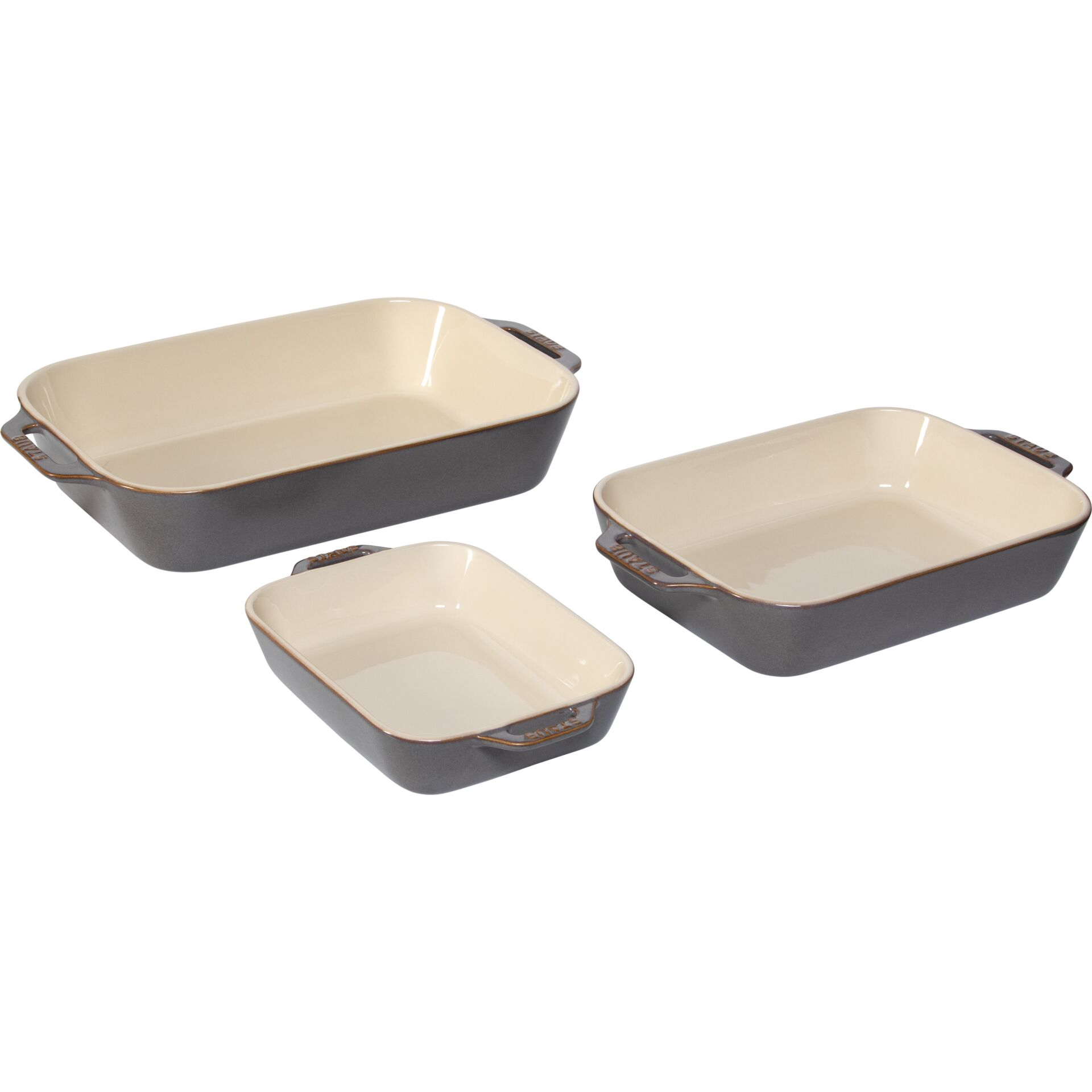 Auflaufform, Backform, Set, Serien-Ofenkasser, Keramik-Emaille?