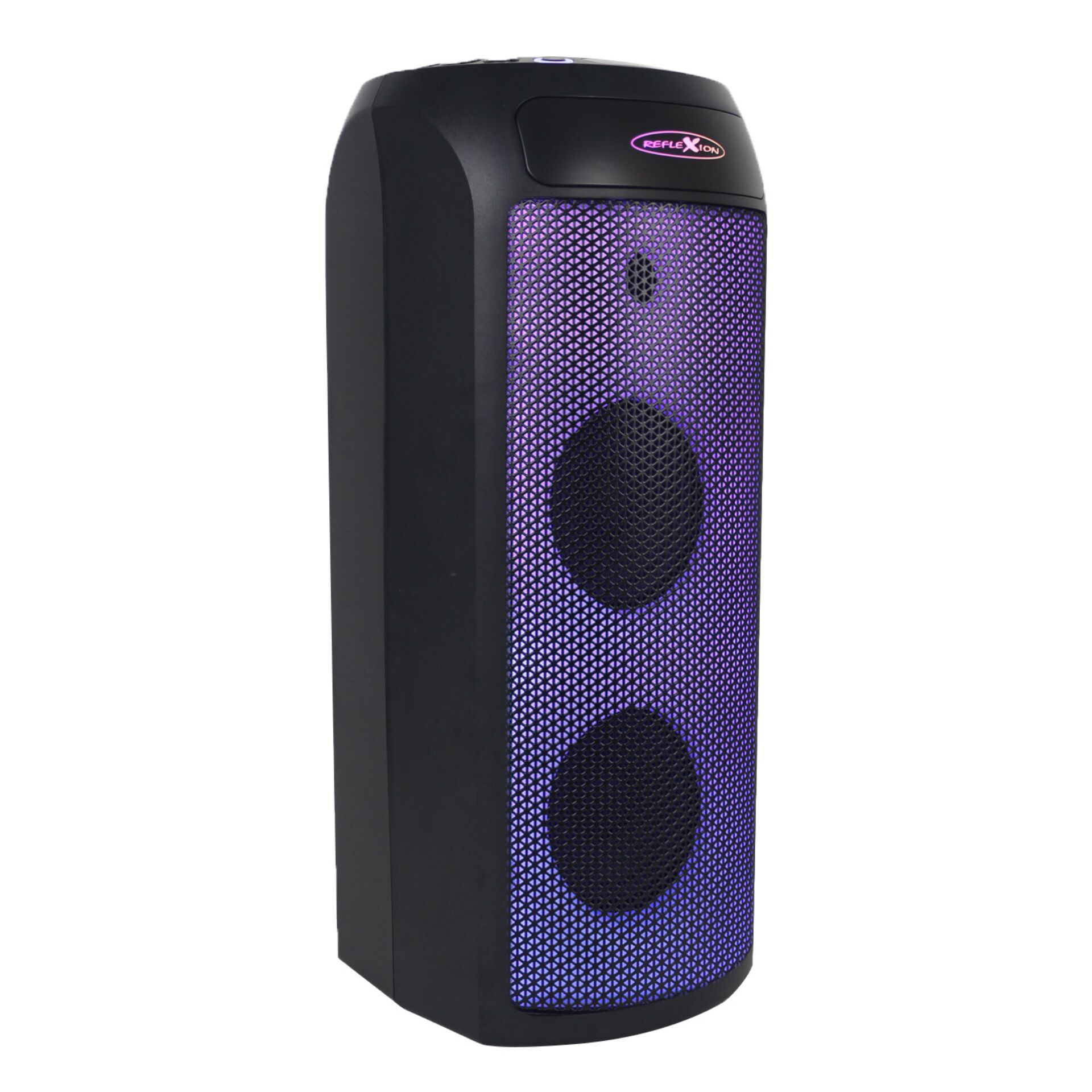 Lautsprecher, Bühnenspeaker, Standlautsprecher, Purple lighting, Mesh grille