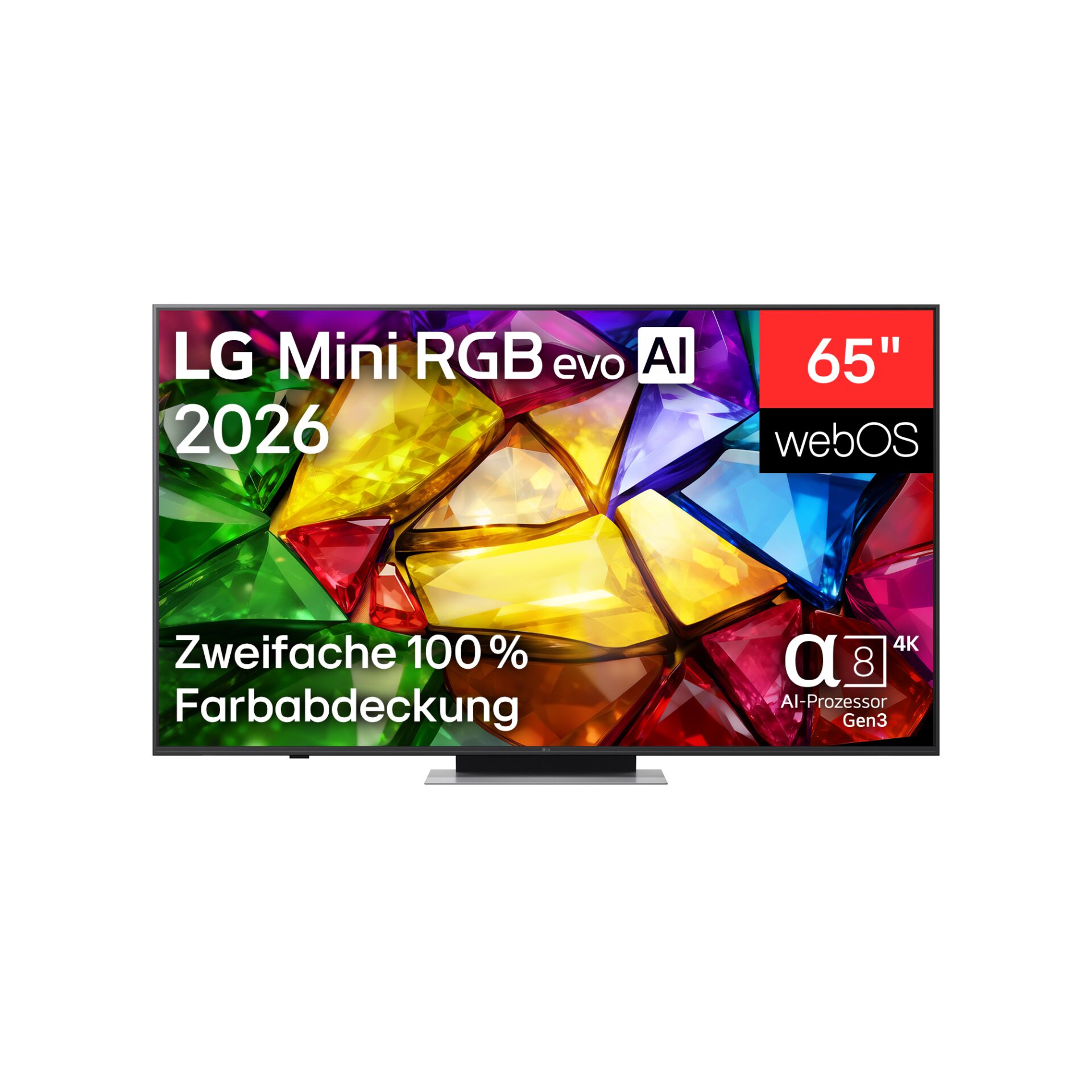 65 Zoll, LED, Monitor, UltraHD, AI Prozessor Gen3