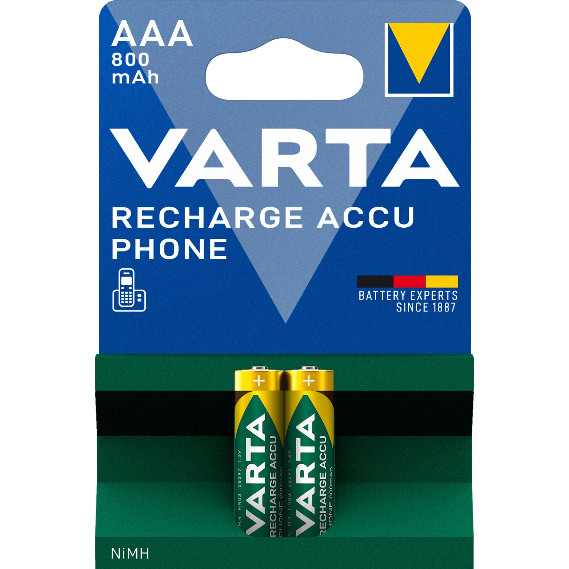 10x2 Varta Akku Professional  NiMh 800 mAh Micro