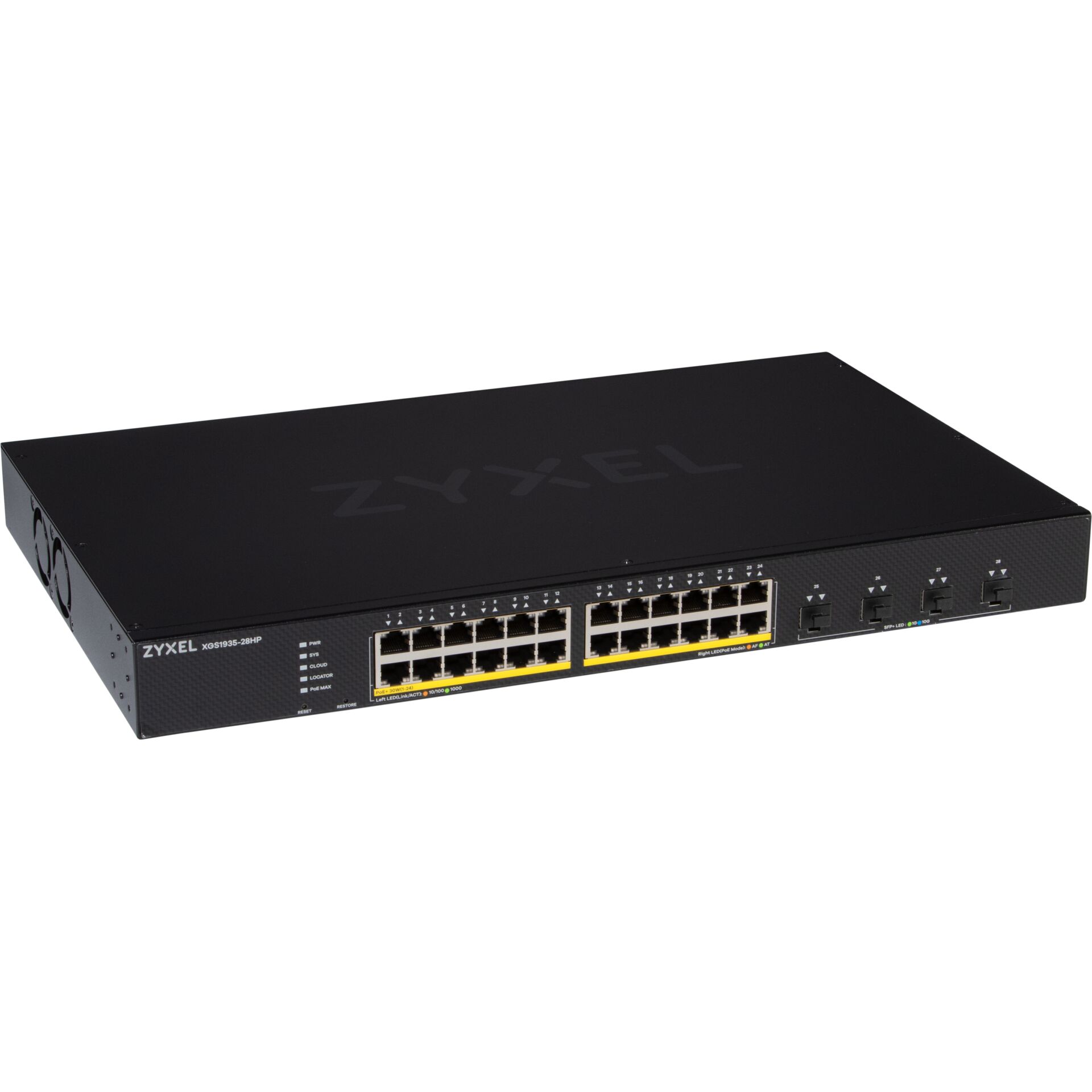 Netzwerk-Switch, 24-Port, Gigabit, Managed, Zyxel
