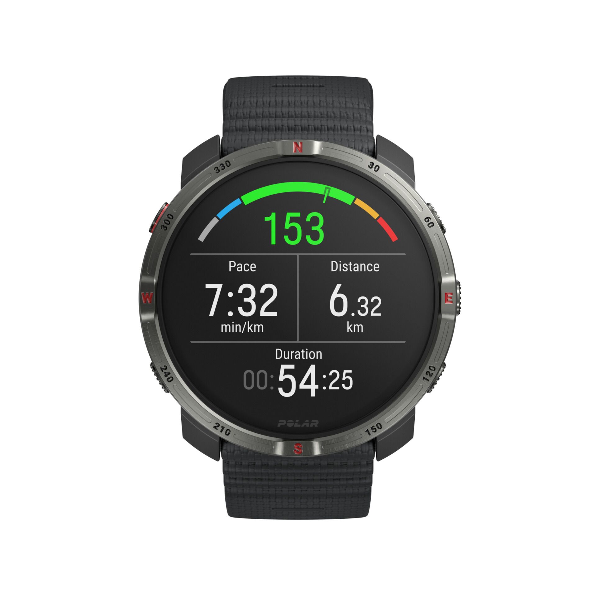 Smartwatch, GPS, Herzfrequenz?, Pace, Schwarz