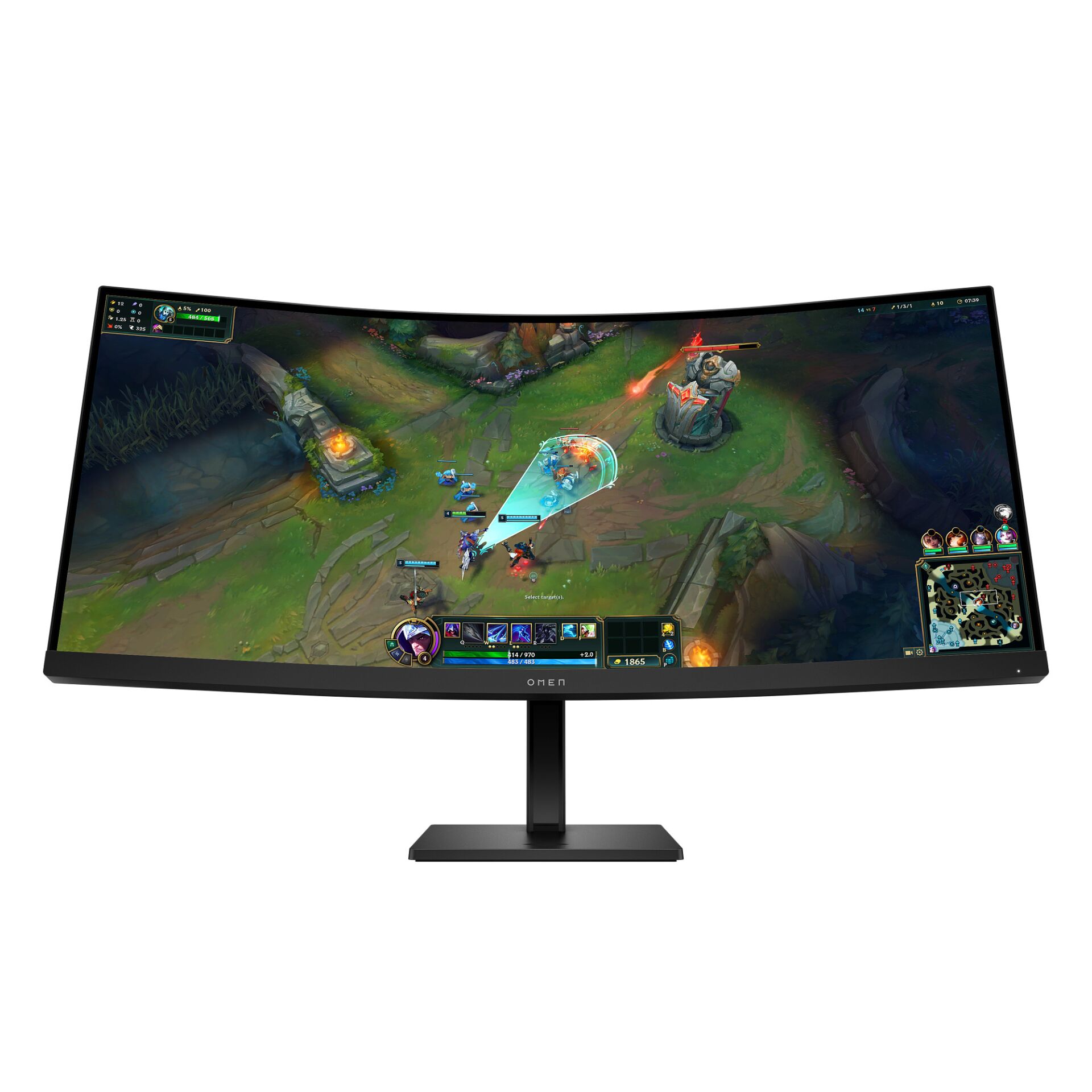 Monitor, Kurv, Gaming, WQHD, HDMI
