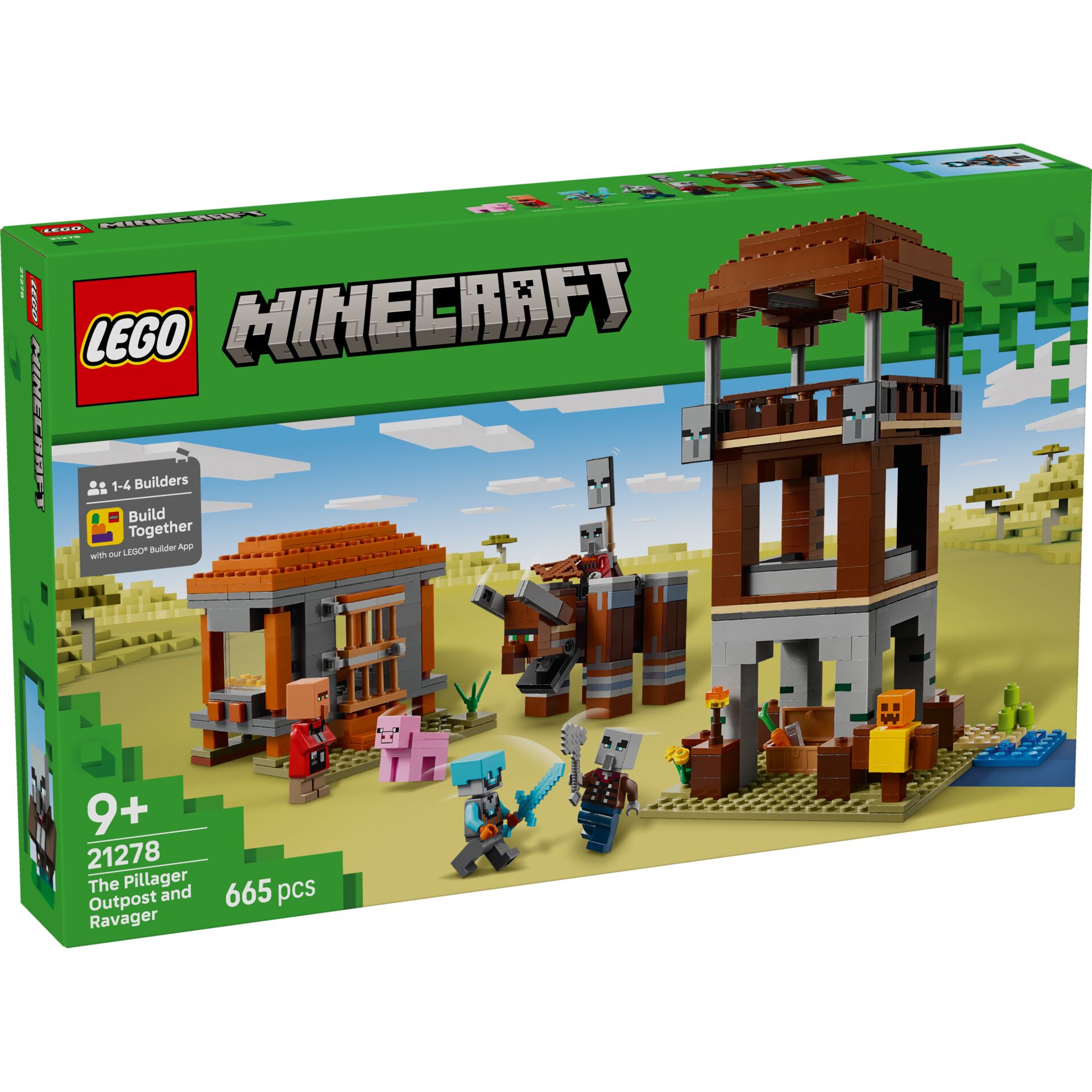 Lego, Minecraft, Bausteine, Wüste, Turnier-Turm