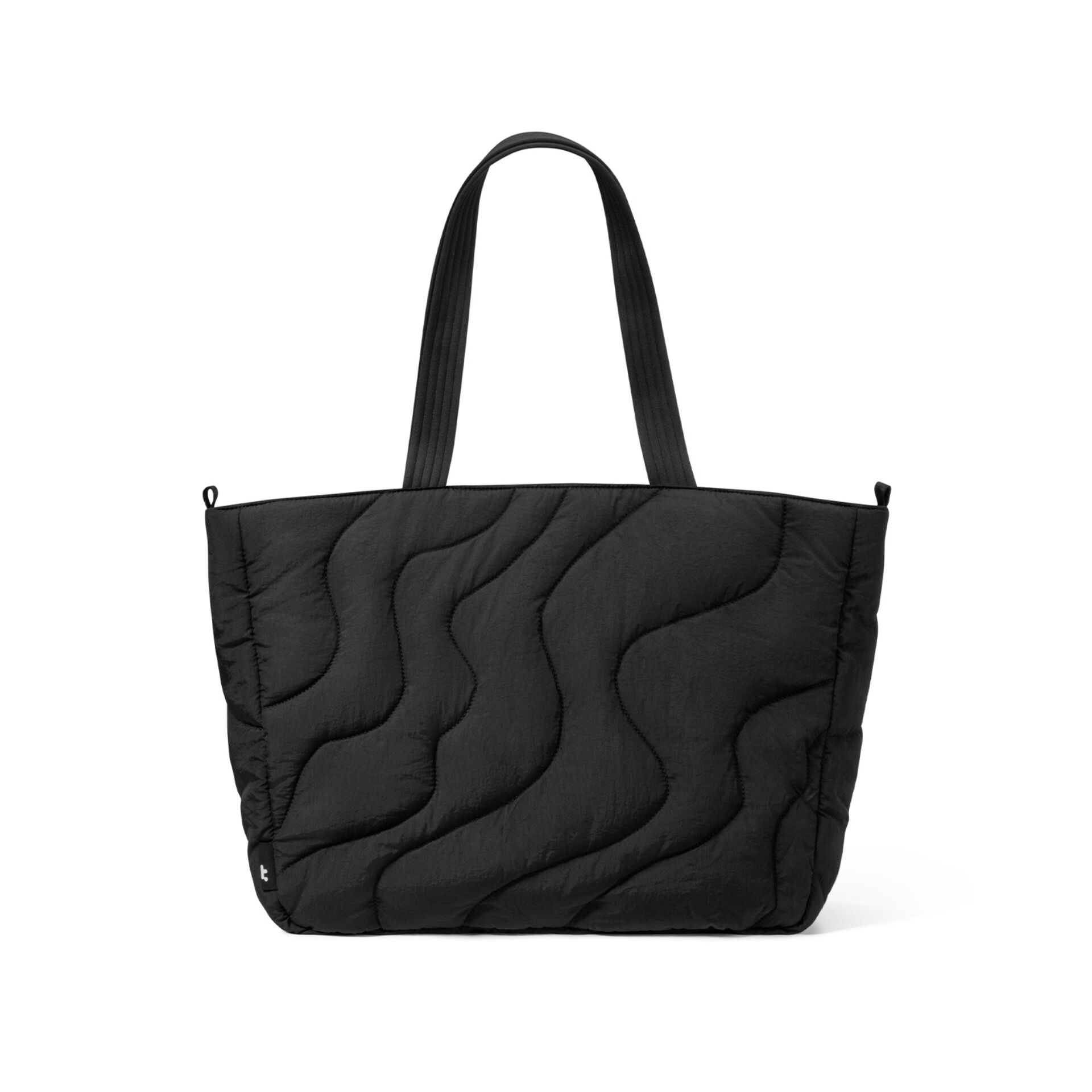 Tasche, Schultertasche, Quilted, Schwarz, Tragetasche