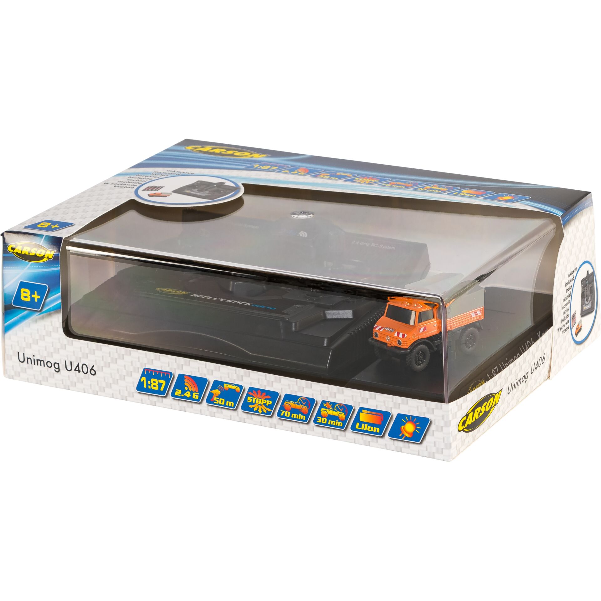 Modellauto, Diecast, Lastwagen, Orangenes Fahrzeug, Verpackungskarton