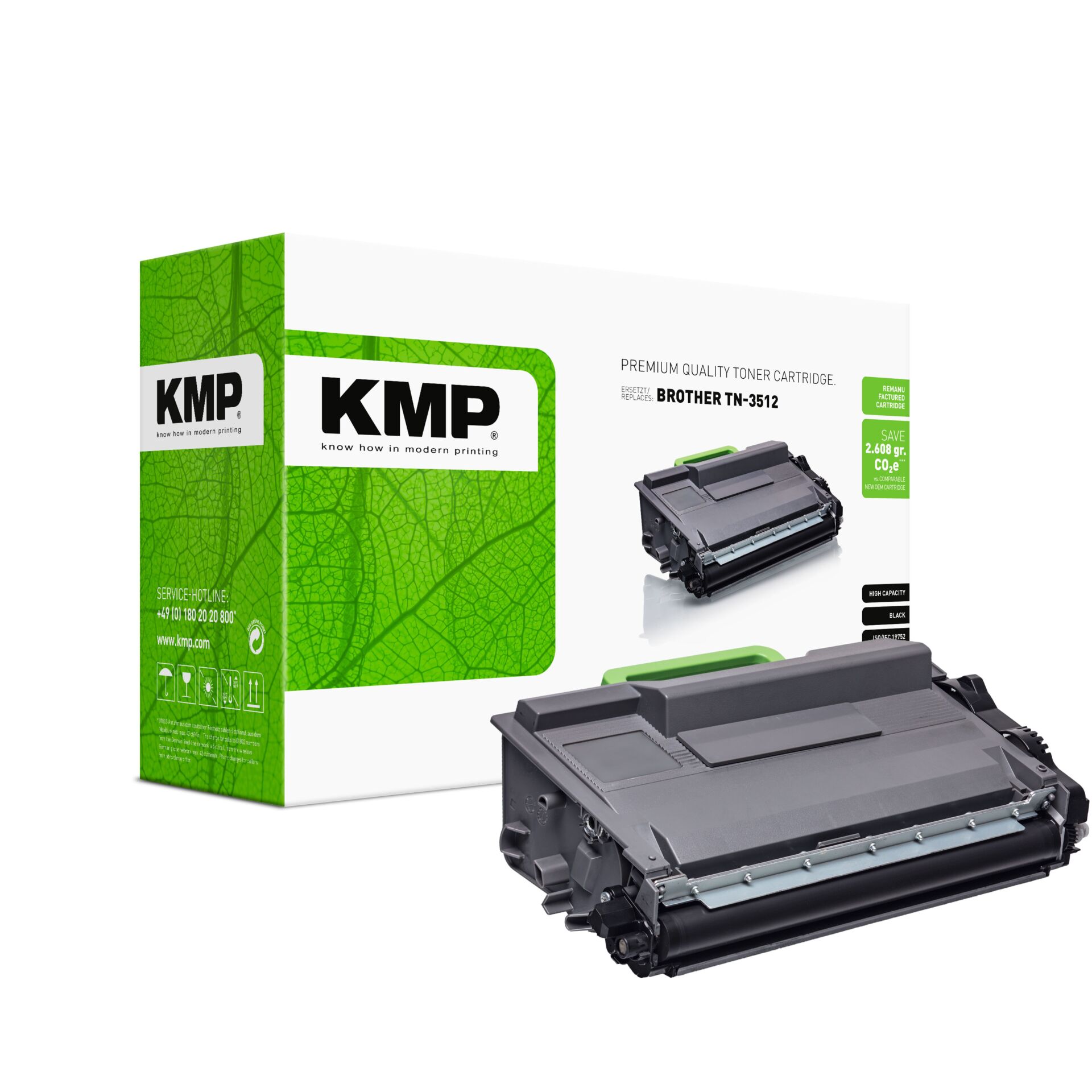 Computerausrüstung, Elektronik, Hardware, Maschine, Adapter,  toner cartridge,  Brother TN-3512,  black cartridge,  high capacity,  compatible printer