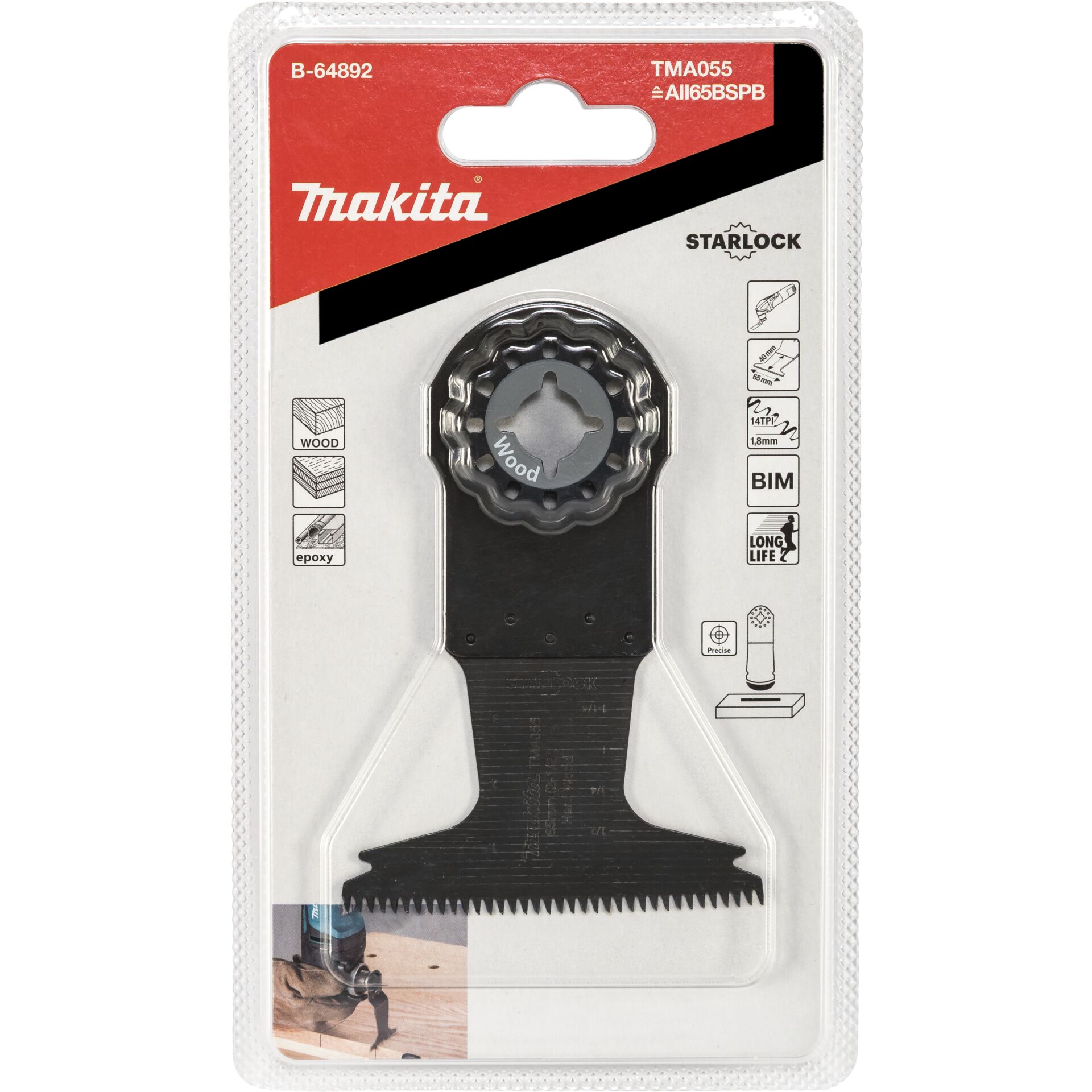 Makita Plunge Cut Blade 65 BIM  TMA55