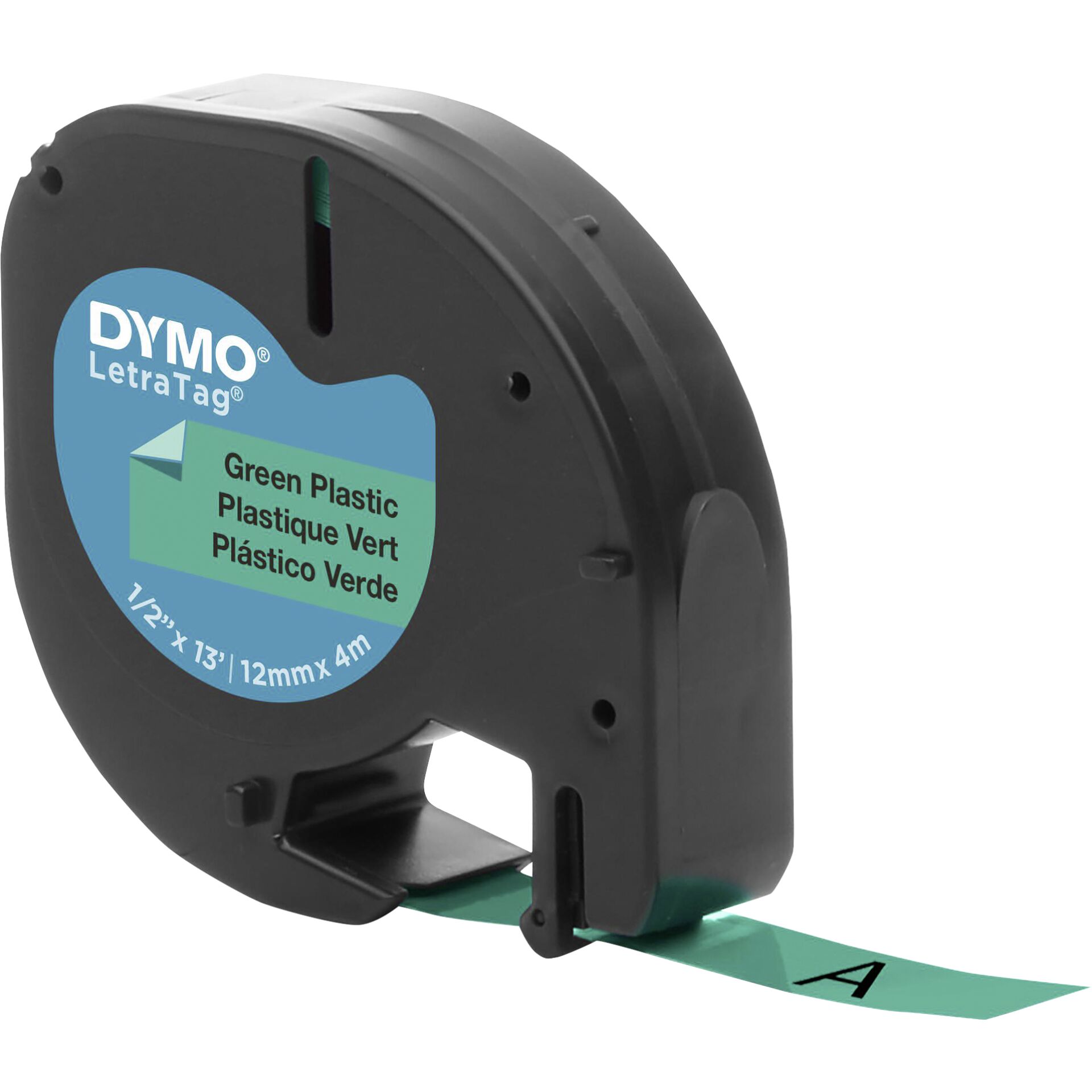 Dymo Letratag Band Plastik  zielony 12 mm x 4 m