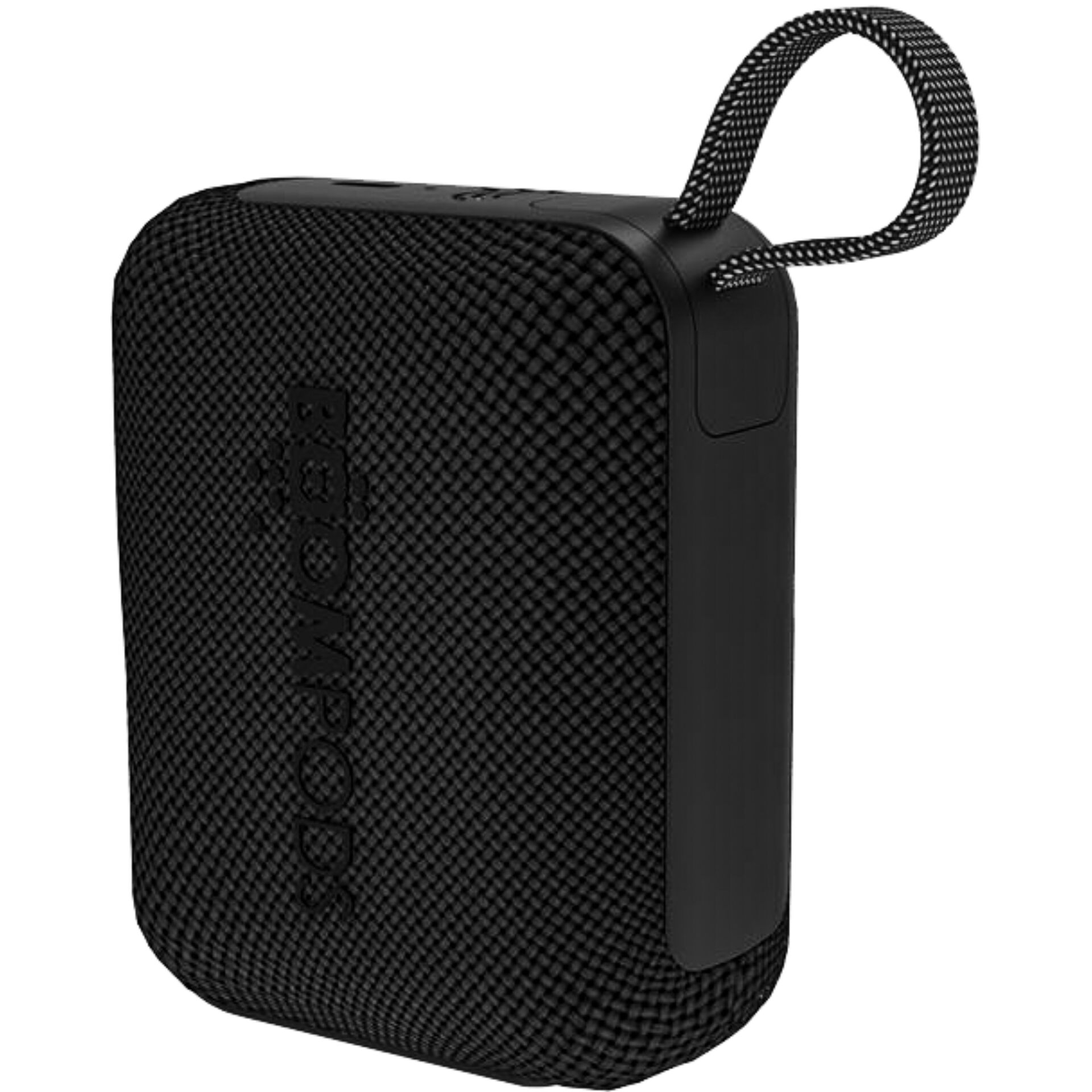 Bluetooth-Lautsprecher, tragbar, schwarz, Meshtextur, Schlaufe