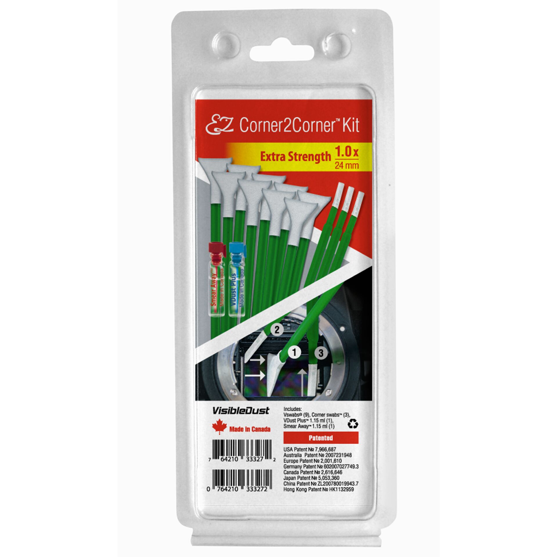 Visible Dust EZ Corner2Corner  zestaw 1.0x extra strength