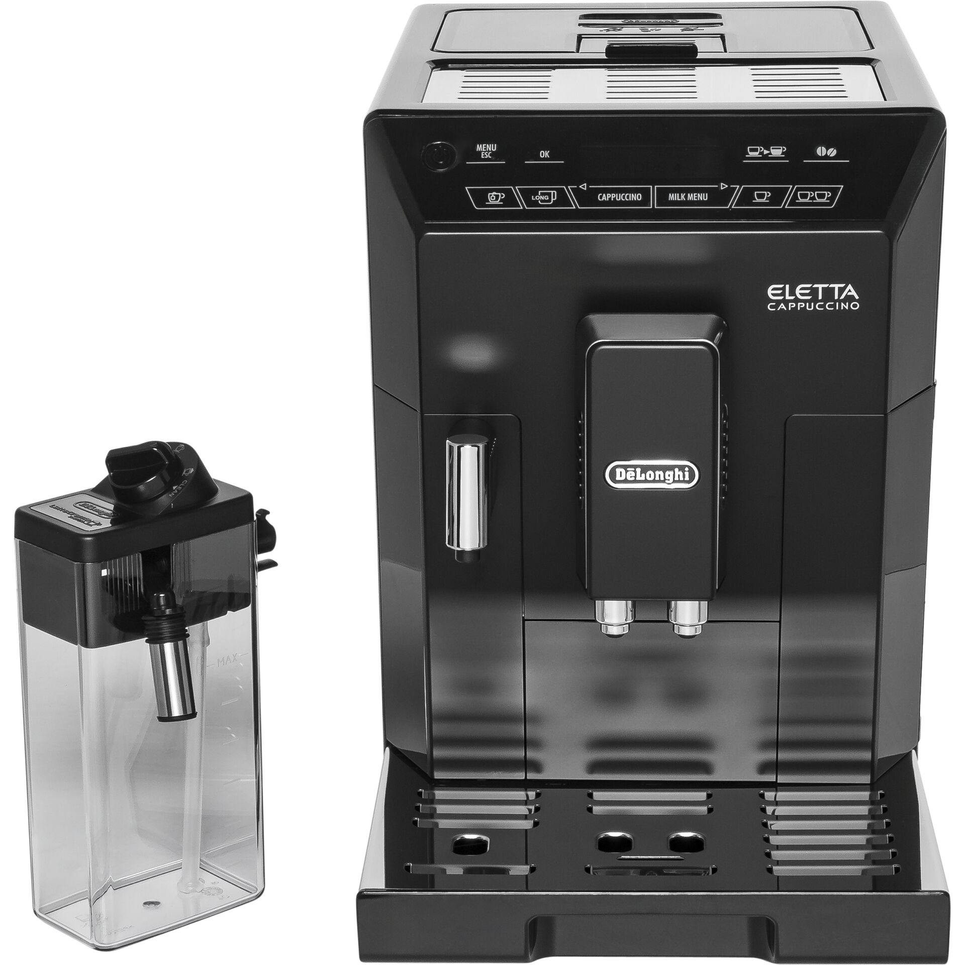 Espresso machine, Kaffeemaschine, Milchbehälter, Kaffeezubereitung, DeLonghi
