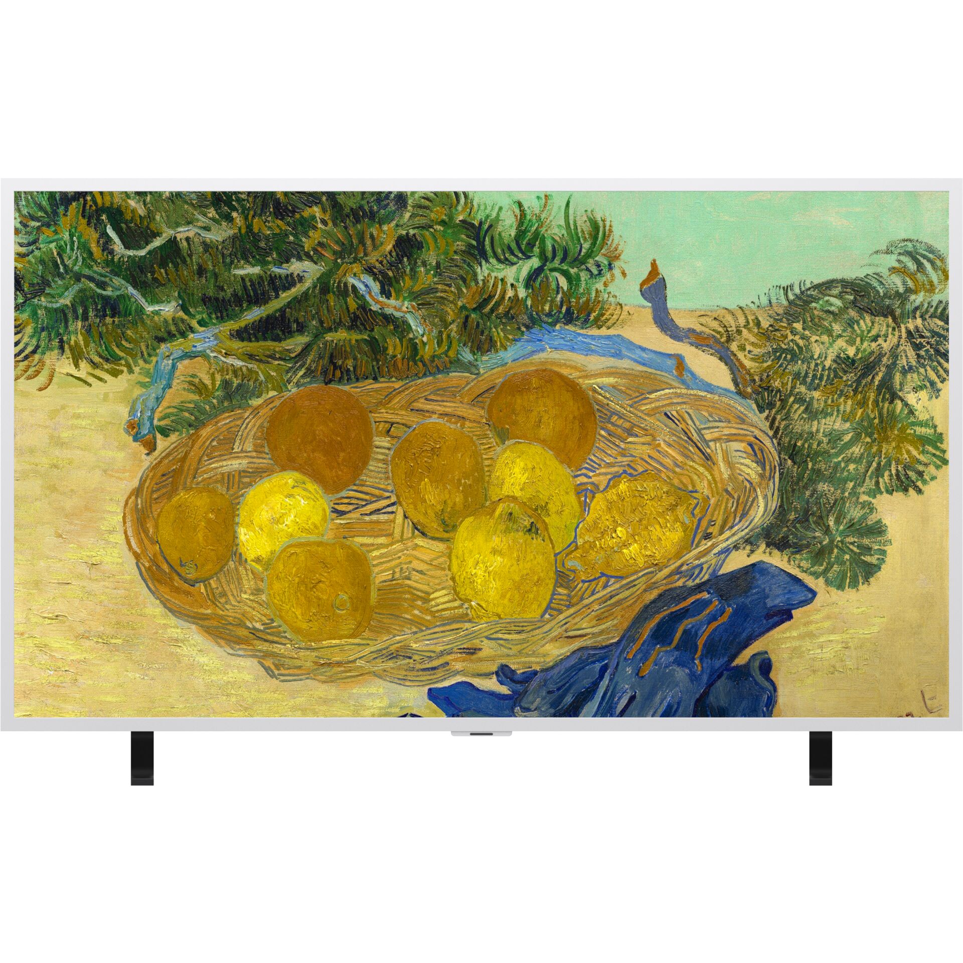 Korb, Zitronen, Kunstkorb, Malerei, Lebensmittelkorb
