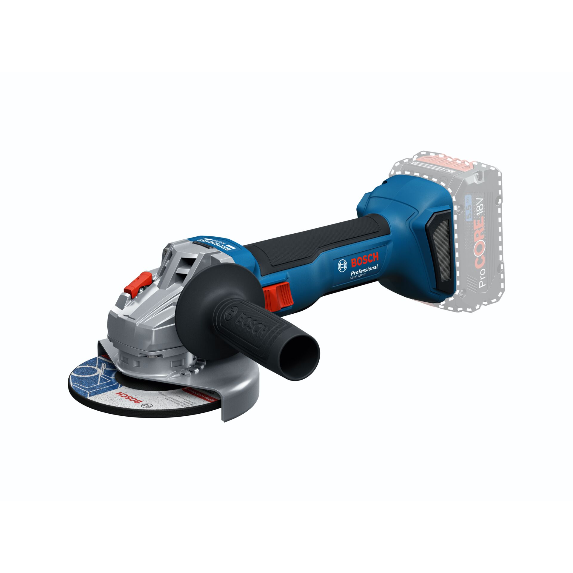 Winkelschleifer, Akku, Bosch, Pro, 18V