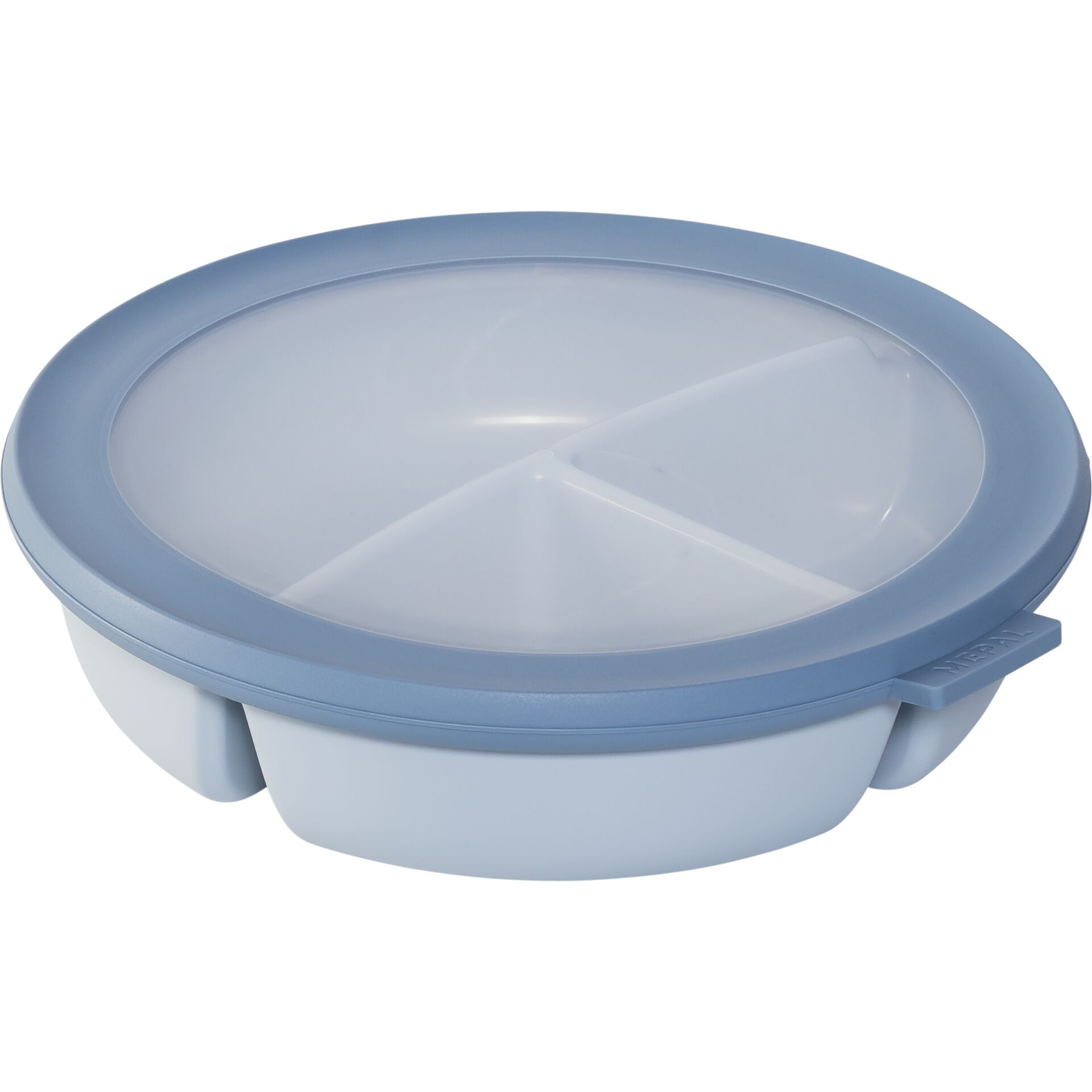 Lunchbox, Divided, Plastic, Blue, Bento